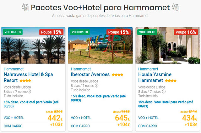 Voo + Hotel Hammamet