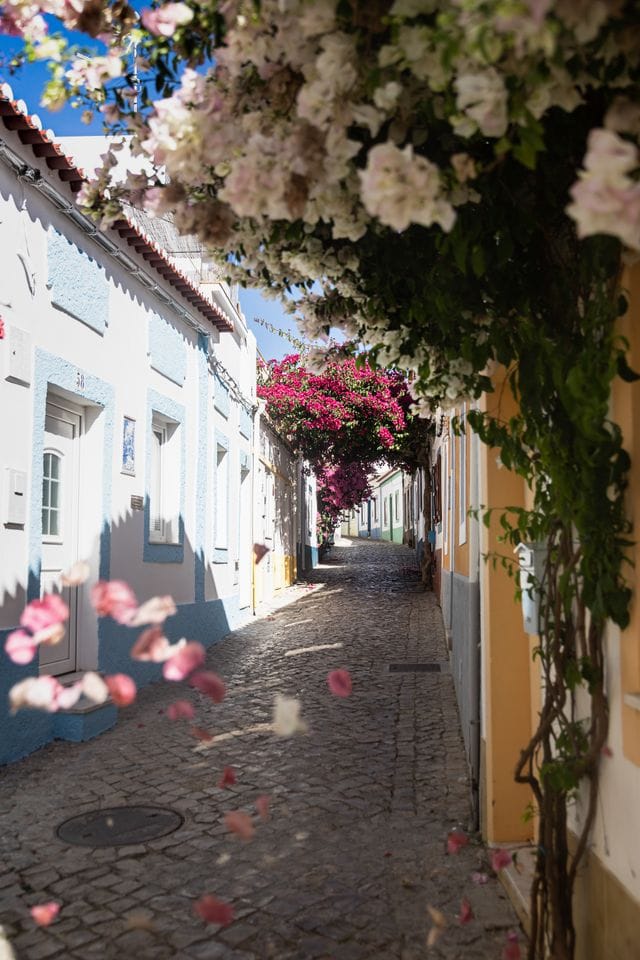 A rua mais florida Ferragudo 