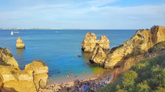 Praia do Camilo o que visitar em Lagos
