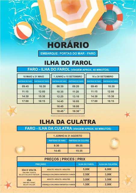Horário Farol Culatra