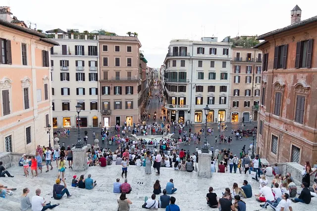 atrações gratuitas roma Spanish Steps