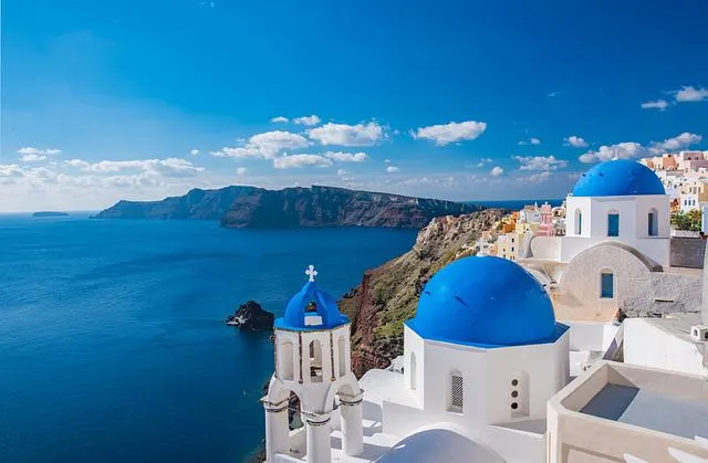 Three Blue Domes
