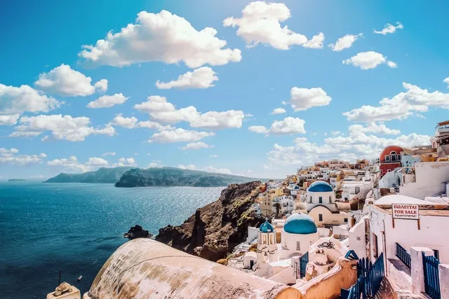 Three Blue Domes