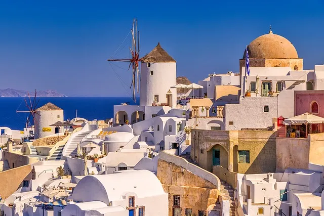 moinhos de vento de Oia