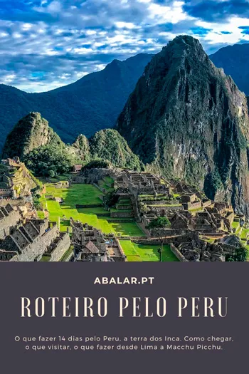 Roteiro Peru Itinerário