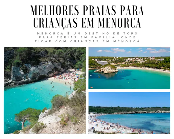 Melhores praias para crianças em Menorca